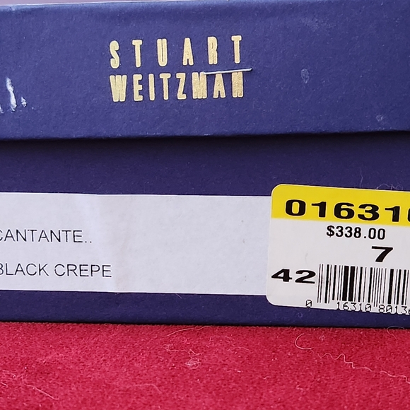 Stuart Weitzman Black Strap heel Sixe 7 B - Picture 8 of 8